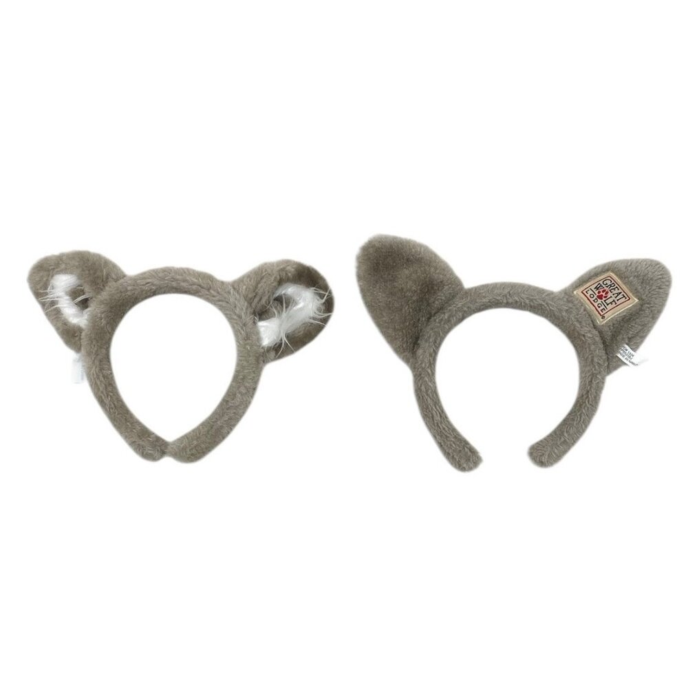 Lot of 2 Kids Great Wolf Lodge Ears‎ Headbands Souvenir Wolf Party Theme Costume